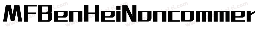 MFBenHeiNoncommercial Regular字体转换